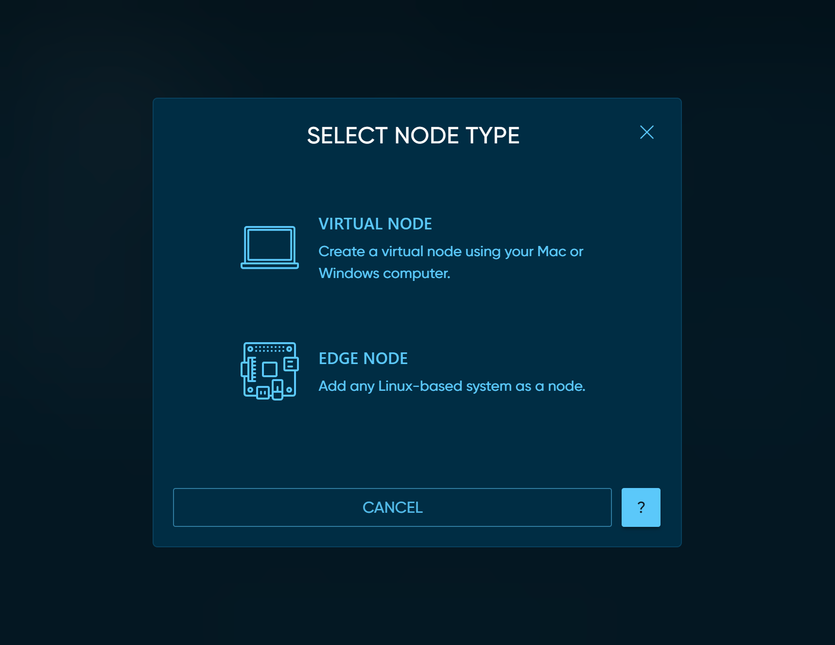 Portal: Select Virtual Node